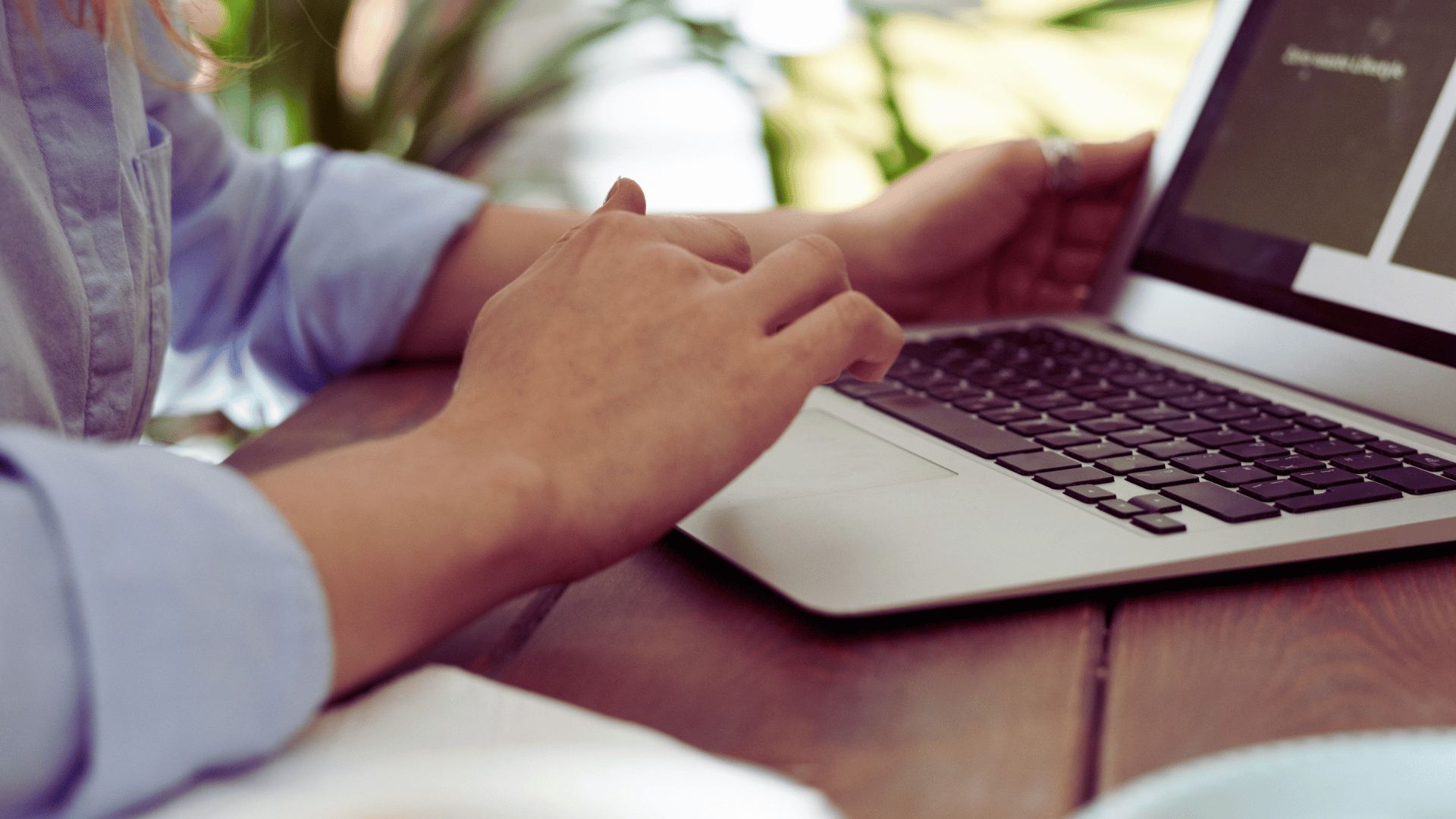 Marketing Freelancer working at Laptop
